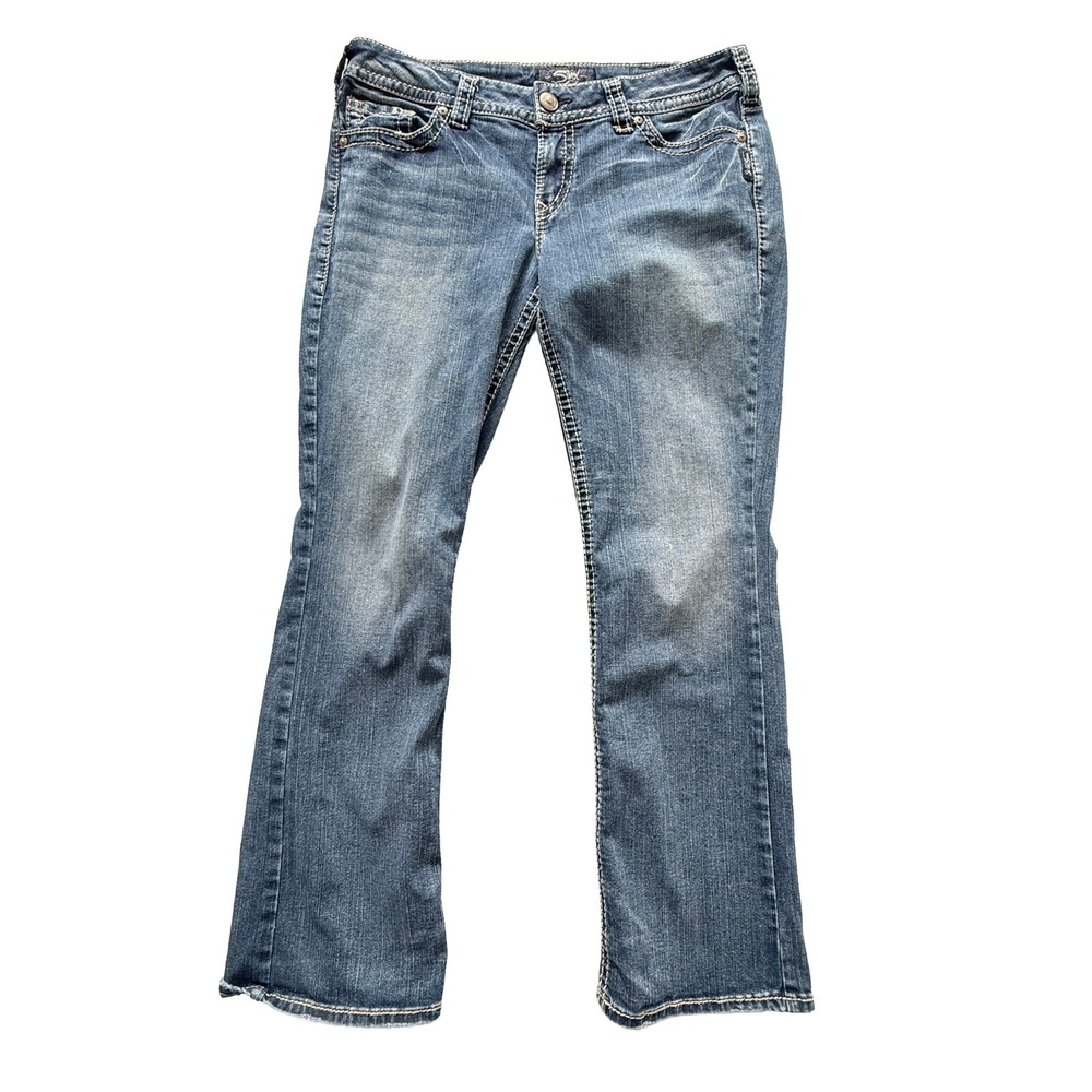 Silver Jeans Co Suki Slim Bootcut Jeans Womens W34 L31 Blue Medium Wash